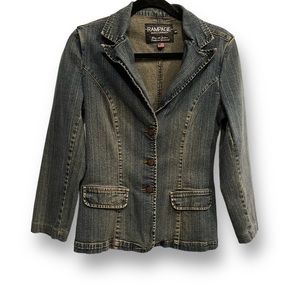 Rampage Jean Company Denim Blazer Size Medium